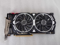 Carte graphique de jeu pour ordinateur de bureau GTX 1070 Ti 8 Go GDDR5 à double ventilateur, GPU haute performance pour jeux 1080P 2K, édition vidéo VR