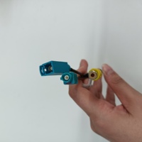 Adaptateur de câblage de caméra OEM pour voiture, connecteur FAKRA mâle/femelle, double RCA mâle, câble de rétrofit pour véhicule de 30 cm