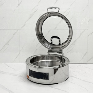 Chauffe-Plats Électrique Professionnel à <span class=keywords><strong>Bas</strong></span> Prix pour <span class=keywords><strong>Buffet</strong></span>, 6L, Contrôle Numérique Intelligent, Argent, Efficacité Énergétique A++ - Product Image 3