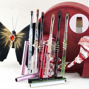 New Acrylic Snake Handle Nail Brush <b>Set</b> Gel Brush for Manicure Premium Nail Art Brushes - Product Image 2