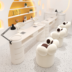 Meubles <span class=keywords><strong>de</strong></span> salon <span class=keywords><strong>de</strong></span> beauté modernes et luxueux noirs, équipement <span class=keywords><strong>de</strong></span> salon <span class=keywords><strong>de</strong></span> manucure, <span class=keywords><strong>table</strong></span> à ongles, <span class=keywords><strong>aspirateur</strong></span> et canapé pour salon <span class=keywords><strong>de</strong></span> manucure - Product Image 2