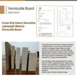 Panneau en <span class=keywords><strong>vermiculite</strong></span> : un nouveau matériau ignifuge et isolant thermiquement, classe A1, résistant aux hautes températures jusqu'à 1050°C - Product Image 4