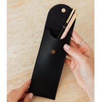 Estuche para bolígrafos RR, útiles escolares, estuches para lápices, caja moderna para lápices, organizador de papelería, estuche de cuero PU para lápices para niñas