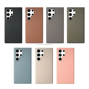 Fashion Products Pc Leather Texture All Model 2024 Manufacturer Mobile Cover Phone Cases For Samsung S24 Series Phone Cover