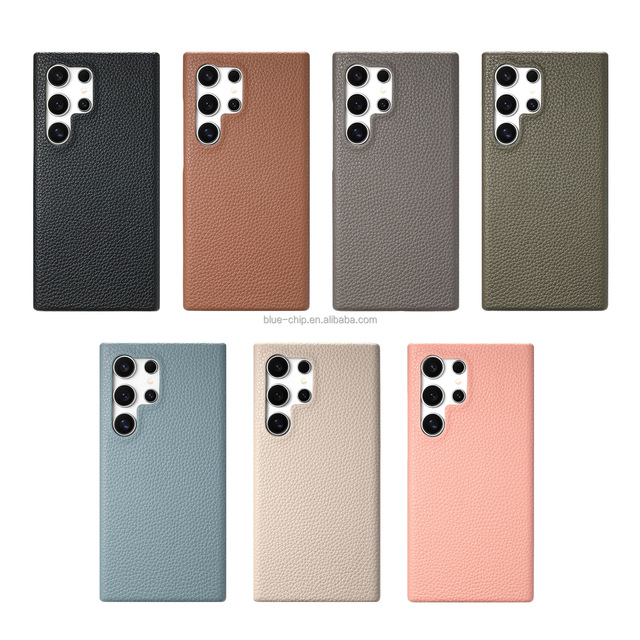 Fashion Products Pc Leather Texture All Model 2024 Manufacturer Mobile Cover Phone Cases for Samsung S24 Series Phone Cover