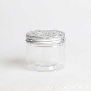 120ml Perforated Aluminum Lid <b>Plastic</b> <b>Jar</b>, PET Transparent Insect Repellent Gel Bottle, Scented Freshener Wide Mouth <b>Jar</b> - Product Image 1