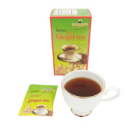 Thé au gingembre avec du miel 18g*20 sachets/boîte, boisson instantanée au gingembre et au miel