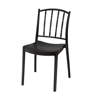 Chaises de bistrot PAS Firenze de haute qualité, fabriquées en Italie, pour la restauration, durables, écologiques, résistantes aux intempéries, en plastique PP moderne