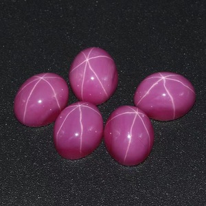 Đá Quý Hình Bầu Dục Ánh Sáng Sao Của <span class=keywords><strong>Ruby</strong></span> Trần Đá Siêu Sao Nhân Tạo Màu Đá Quý Bán Buôn Tổng Hợp Màu Đỏ Hồng Nhiệt Vòng Cắt - Product Image 6