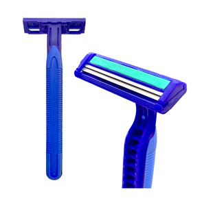 Afeitadora Azul Personalizada <span class=keywords><strong>de</strong></span> China, Maquinilla <span class=keywords><strong>de</strong></span> <span class=keywords><strong>Afeitar</strong></span> <span class=keywords><strong>de</strong></span> 2 <span class=keywords><strong>Cuchillas</strong></span>, Personalizable, Afeitadora Manual para Hombre, Maquinilla <span class=keywords><strong>de</strong></span> <span class=keywords><strong>Afeitar</strong></span> Desechable para Rostro y Cuerpo - Product Image 1