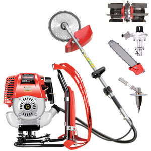 Débroussailleuse à dos thermique 4 temps Multi Premium, tondeuse à gazon portable pour usage industriel et agricole - Product Image 1