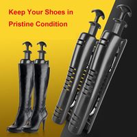 Lot de 4 formes de maintien pour bottes, en plastique, réglables à ressort, pour bottes hautes jusqu'au genou, offrant une excellente forme et un maintien parfait