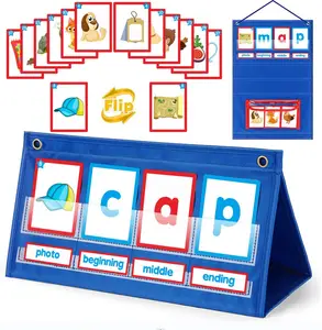 儿童闪存卡教育CVC单词生成器幼儿园袖珍图表CVC单词语音游戏学校用品
