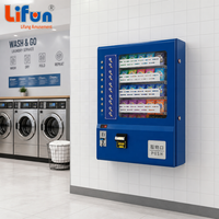 Máquina Expendedora Multiusos LIFUN, de Pared, con Capacidad para 100 Artículos, Kiosco de Autoservicio, Compatible con Pago en Efectivo y Monedas