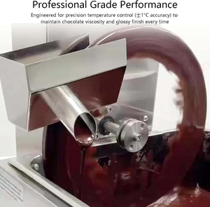 Máquina Comercial para Derretir Chocolate, Máquina Eléctrica para Templar Chocolate en Rueda para Fuentes y Recubrimiento de Fresas - Product Image 4
