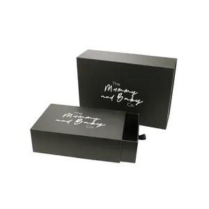 Бумажный ящик, стильная упаковка для обуви и одежды, подарочная упаковочная коробка, индивидуальная упаковка для обуви и одежды с золотой фольгой
