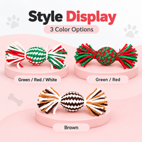 Jouet de Noël pour chien - Vente en gros de jouets à mâcher en corde pour chien, jouets en coton pour chiot, pour l'entraînement et le jeu interactif