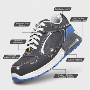 SAFETY JOGGER Stivali di Sicurezza Ultraleggeri per Uomo, <span class=keywords><strong>Scarpe</strong></span> Industriali in Rete Antiurto, Antiperforazione, Antistatiche e Resistenti all'Usura - Product Image 2