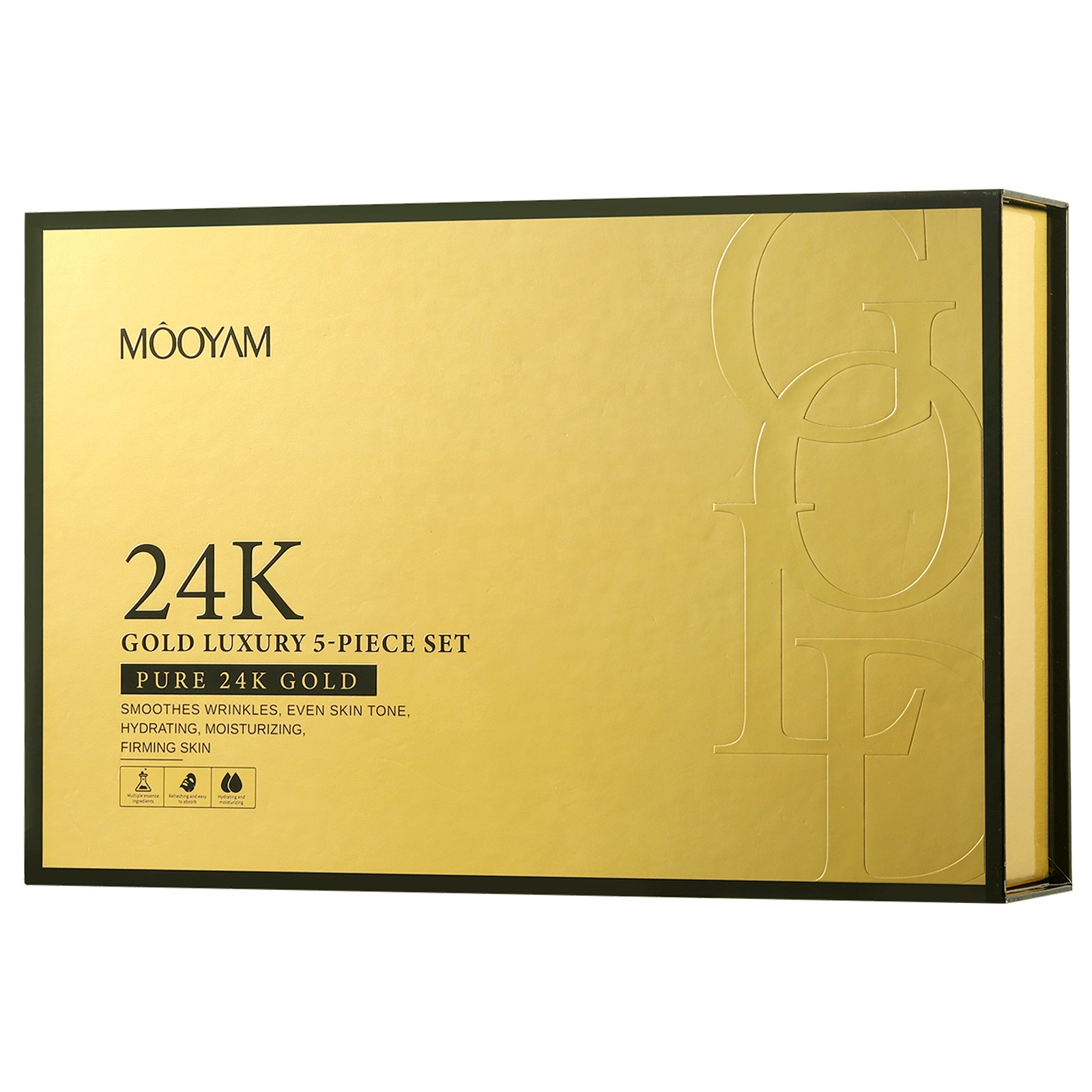 Sistema facial Oro del cuidado de piel 24K