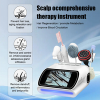 Analyseur de peau multifonctionnel 5 en 1, soin du cuir chevelu, croissance des cheveux, massage par vibration, analyseur de cheveux et de peau, machine d'analyse du cuir chevelu et de massage