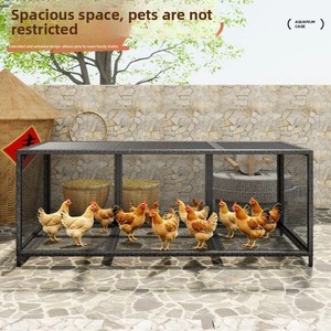 <span class=keywords><strong>Poulailler</strong></span> et cage d'élevage extra-larges en fer avec toilettes à élimination automatique du fumier pour poulets, canards, lapins - Product Image 5