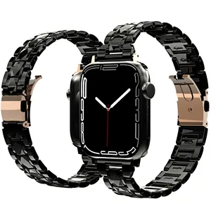 Boamleyi — bracelet de montre PC crochets, étanche et anti-chocs en acier taché, avec iwatch Apple, pour iphone série 7/4/5/6/SE 16 38 45