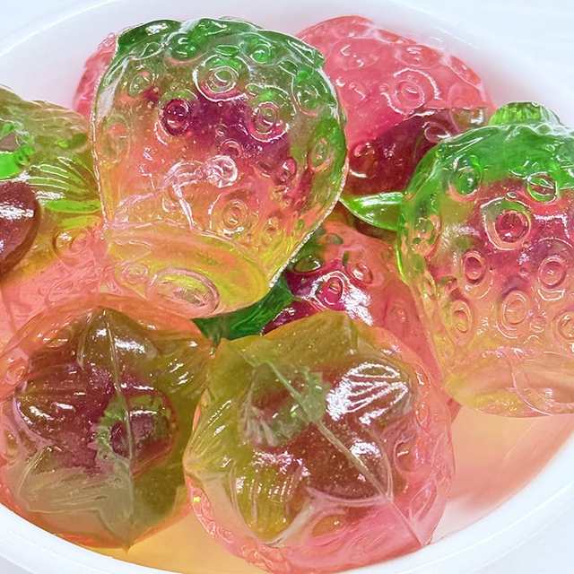 High Appearance Level Crystal Shape Gummy Candy Multi Flavor Fruity Transparent Block Shape Casual Snack Drama Watching Candy