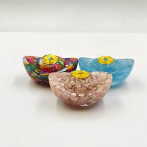 Monedas de resina de piedra de cristal natural, <span class=keywords><strong>Bao</strong></span> figuritas de dinero, decoraciones para el hogar Feng Shui, artesanías de resina - Product Image 4