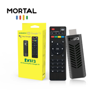 Prix discount d'usine Mortal TVR3 Android14.0 TV Stick Amlogic S905L Quad Core TVsticks 4K WiFi2.4G Streaming Media Player