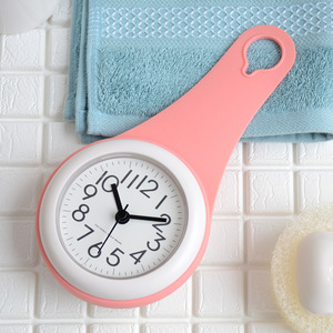 Moderne Simple résine matériel étanche toilette cuisine étanche à l'humidité Anti-buée muet petite horloge murale - Product Image 4