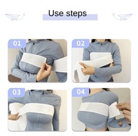 Stabilisateur d'implant mammaire post chirurgical et bande de compression bande de soutien mammaire ceinture thoracique réglable sangle de soutien-gorge Sport supplémentaire