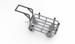 Carrello da Pesca Pieghevole in Alluminio con Ruote Gonfiabili, Carrello da Spiaggia, Piattaforma Mobile, Contenitore con Capacità di Carico 100KG, Personalizzabile OEM - Product Image 4