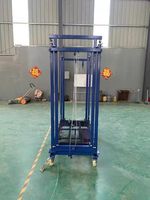 Nouvelle plateforme élévatrice mobile télescopique pliable en acier pour échafaudage de construction avec treuil électrique à chaîne