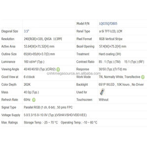 Pantalla LCD Original Nueva LQ035Q7DB05 de 3.5 Pulgadas, Resolución 240*320, Panel LCD LQ035Q7DB05 - Product Image 4