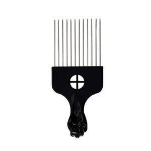 Peignes à <span class=keywords><strong>cheveux</strong></span> en métal pour <span class=keywords><strong>cheveux</strong></span> <span class=keywords><strong>bouclés</strong></span>, peigne afro en plastique pour femmes/hommes, coiffure, coiffage des <span class=keywords><strong>cheveux</strong></span> - Product Image 5
