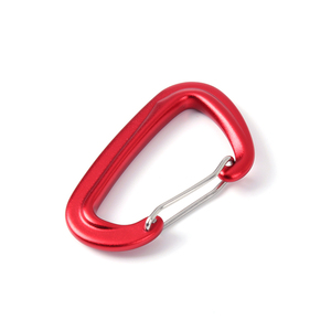 Ligero 6KN Alambre de aluminio Puerta Mosquetón Clips Heavy Duty Gimnasio al aire libre Hamacas Camping Llaveros Ganchos Categoría de producto - Product Image 4