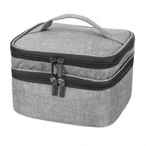 BSCI factory Custom Logo Double-Layer Organizer Holds 30 Bottles Essential Oil <b>Carrying</b> <b>Case</b> Storage Bags - Product Image 6