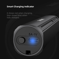 Lampe torche LED rechargeable 300 lumens, étanche IP44, en alliage d'aluminium, lumière du jour 6000K, intensité réglable, mode SOS, portable pour le camping et la randonnée