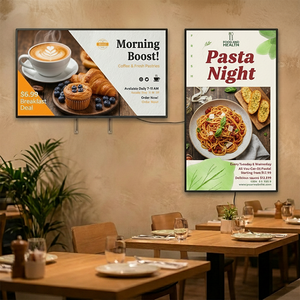 Écran d'Affichage Numérique Mural / Plafonnier LCD de 27, 32, 43, 50, 55, 65 Pouces, Publicitaire Android Intérieur, Tableau de Menu Numérique - Product Image 1