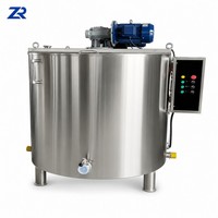 Réservoir de stockage de chocolat de 300 L, cuve de mélange de jus, machine à chocolat chaud de capacité commerciale