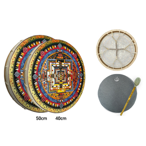 Trống shamanic chuyên nghiệp đặt nhạc cụ trống <span class=keywords><strong>Bongo</strong></span> để chữa bệnh và biểu diễn âm thanh - Product Image 6