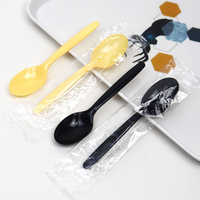 Cuillère à riz en plastique de qualité alimentaire, résistante aux hautes températures, cuillères à soupe jetables
