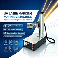 Huike - Vente flash - Marqueur laser UV industriel miniature 3W 5W 10W - Graveur laser ultraviolet pour plastique, cristal, pièces électroniques