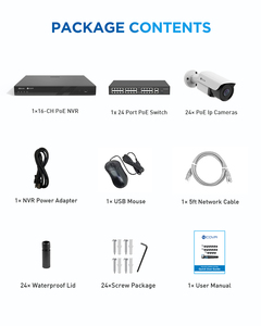 HD 4K 8MP POE กล้องระบบรักษาความปลอดภัย32CH กล้องวงจรปิดชุด NVR ระบบวิดีโอชุดกลางคืนชุดไมค์กันน้ำกลางแจ้ง - Product Image 6