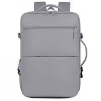 Sac d'ordinateur professionnel populaire grande capacité, imperméable, tendance, élégant, unisexe, en tissu Oxford avec doublure en nylon, USB, pour l'extérieur