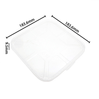 Conteneur alimentaire jetable de 1600 ml, emballage pour plats à emporter, boîte à lunch carrée en PET