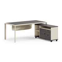Meubles de bureau sur mesure pour PDG, directeurs et managers, table de bureau exécutive moderne en forme de L, vente en gros