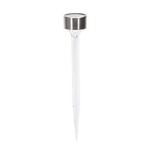 Faretto solare a LED ambientale 2700K, acciaio inossidabile, schermo integrato, ideale per illuminare prati e giardini. - Product Image 1