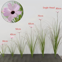 Fleurs artificielles de qualité supérieure en gros pour la décoration de mariage, bouquets, fleurs en plastique, hibiscus à branche unique, fleur Geshang