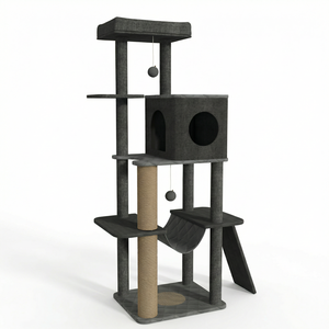 豪华环保圣诞猫塔多层剑麻抓板猫屋室内大型猫窝毛绒柔软 - Product Image 1